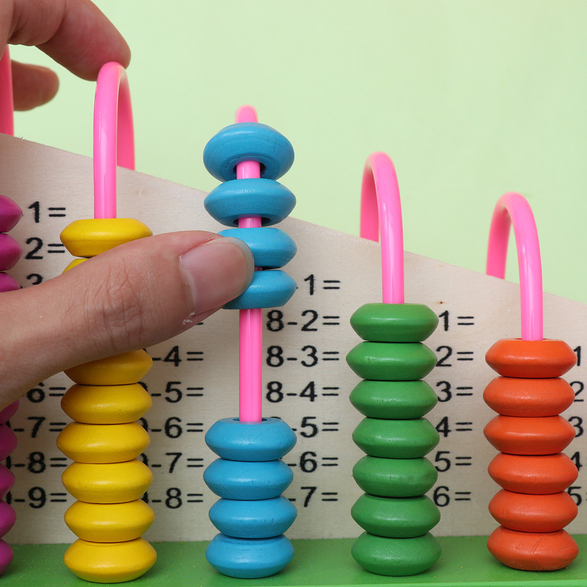 Abacus Counting Bead - 子供用そろばん クリエイティブ教育用数え玉 数学数字学習 幼児教育ツール 子供用そろばん教育玩具