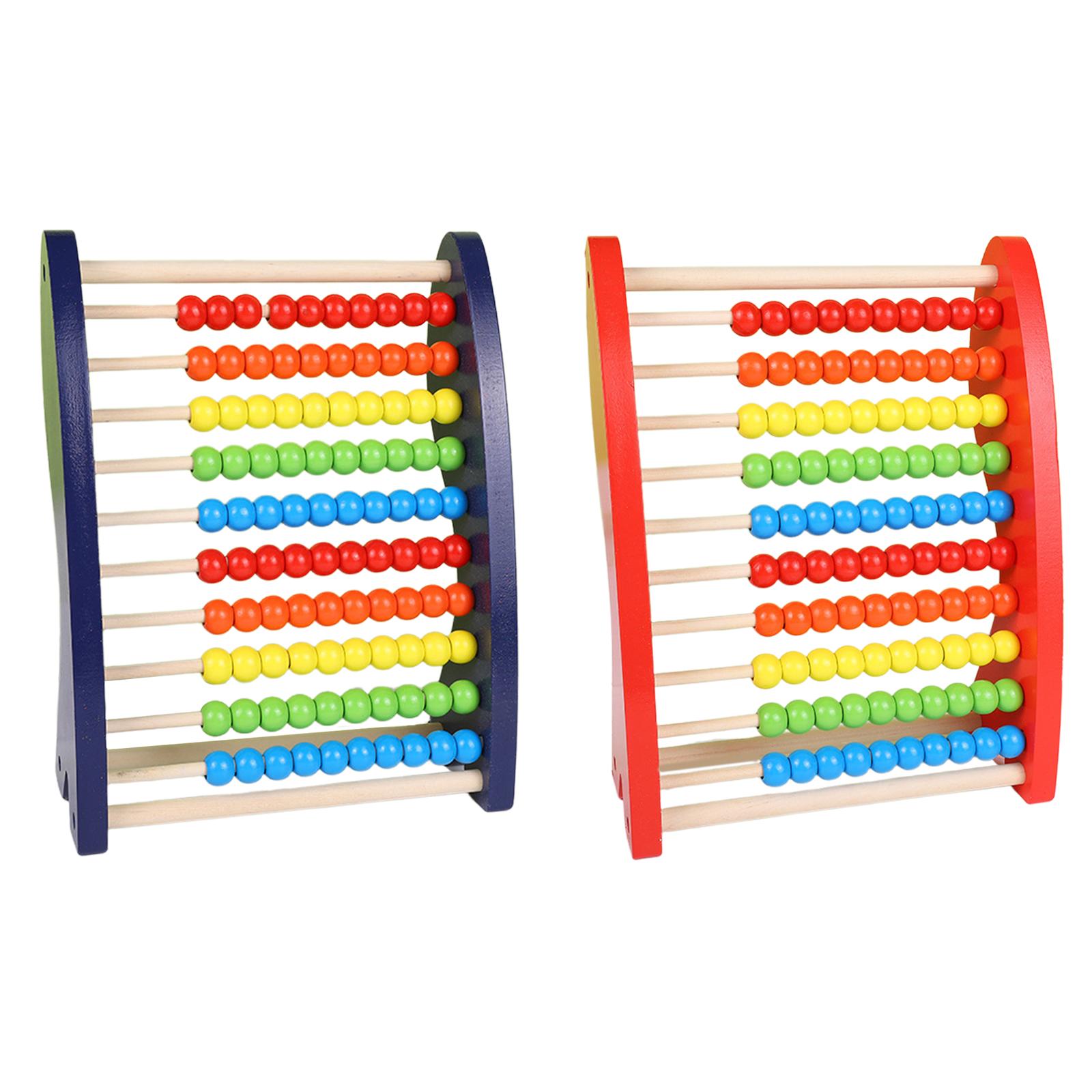 Abacus Counting Bead - 子供用そろばん 木製そろばんフレーム 数珠フレーム モンテッソーリそろばんおもちゃ 女の子向け