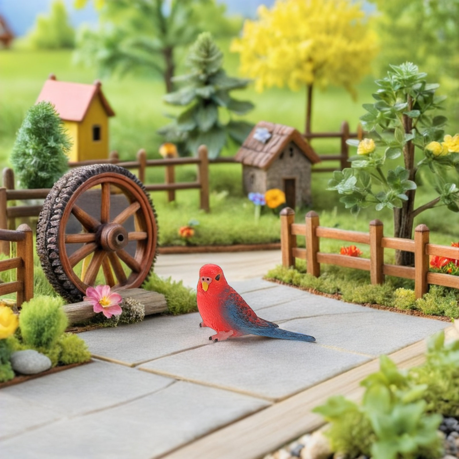 6個入り鮮やかでリアルなインコの装飾品、子供の教育学習環境や - Kids Education Room のレビューと価格