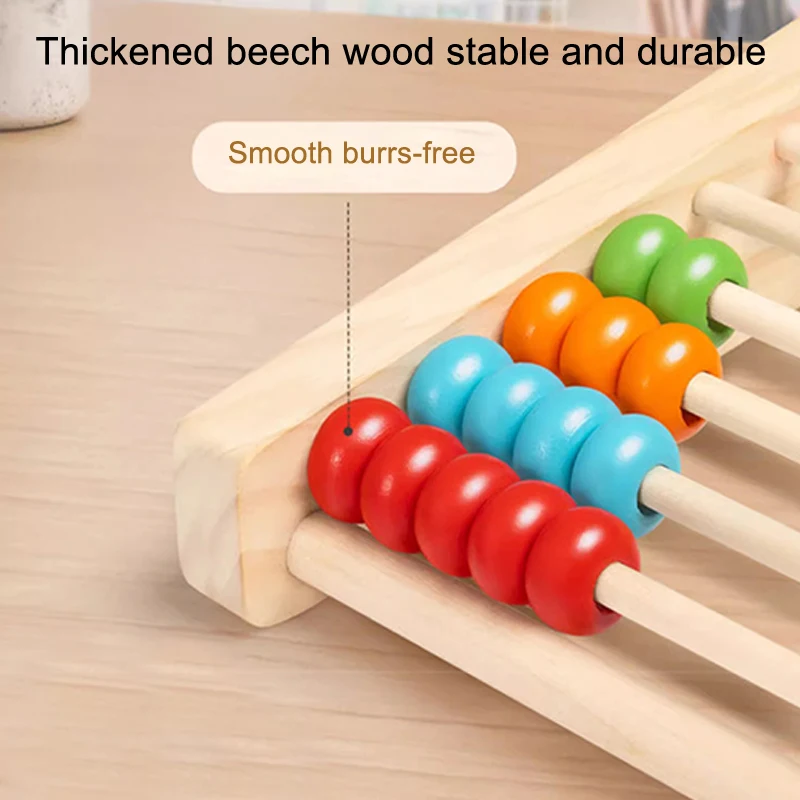 木製カウントおもちゃそろばんモンテッソーリ教育数学おもちゃ子 - Abacus Counting Bead のレビューと価格