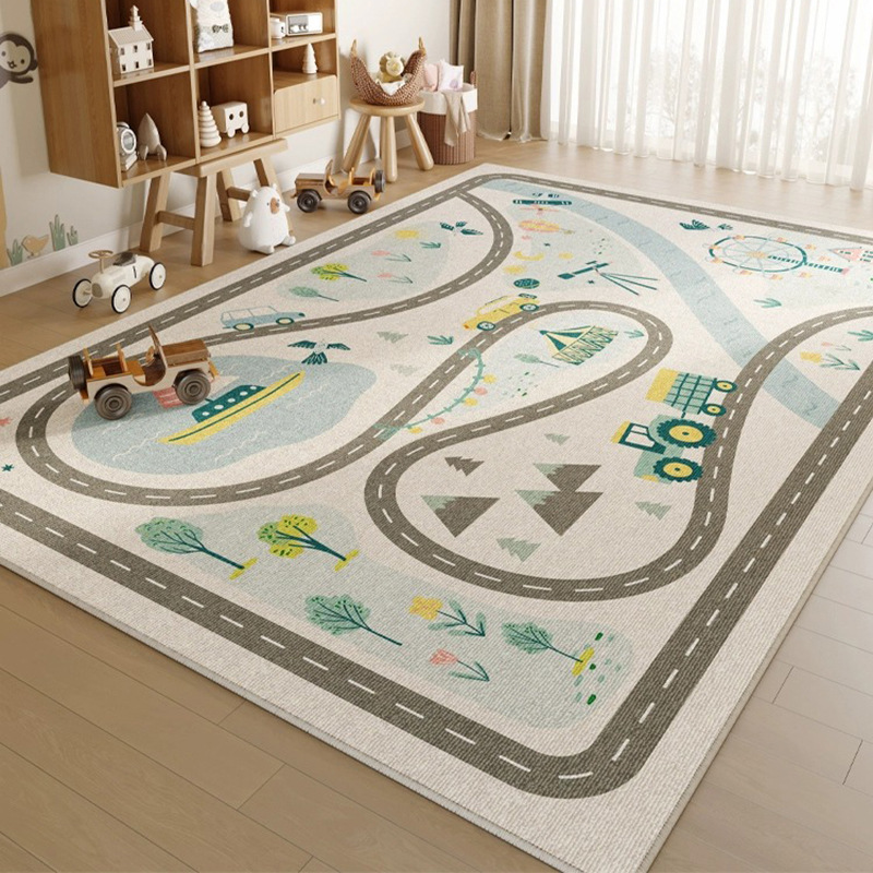 カーペットリビングルーム子供部屋クロールプレイマットかわいい - Kids Education Room のレビューと価格