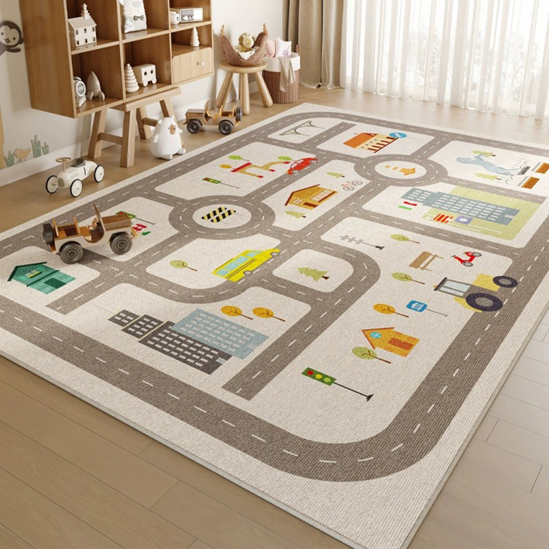 カーペットリビングルーム子供部屋クロールプレイマットかわいい - Kids Education Room のレビューと価格
