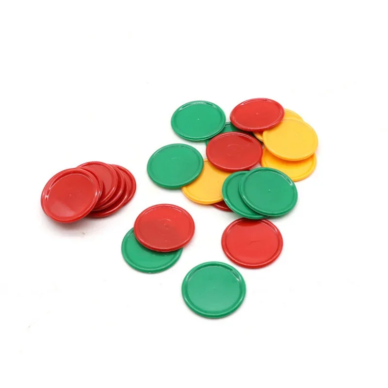 ポーカーチップ 3.2 センチメートル 3 色プラスチックチ - Kids Education Room のレビューと価格