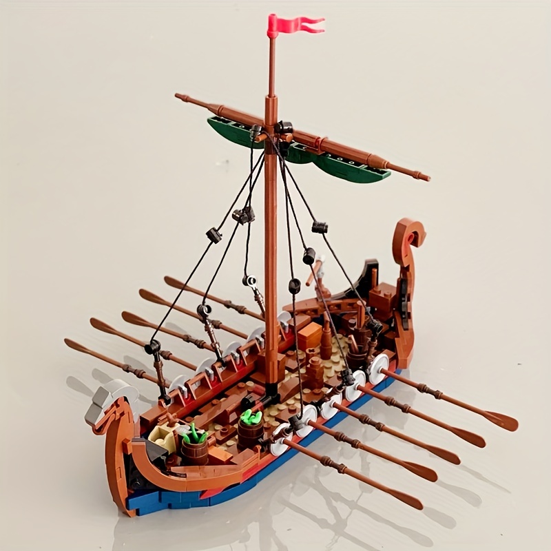 MOC 中世バイキング船 463 個オーシャンアドベンチャー - Kids Education Allowance のレビューと価格