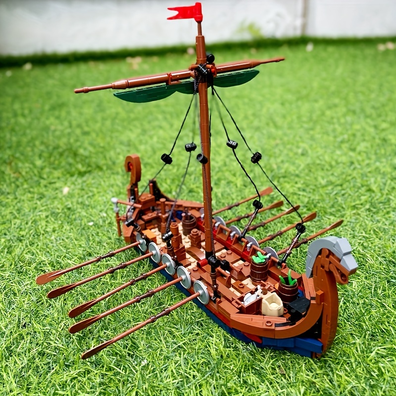 MOC 中世バイキング船 463 個オーシャンアドベンチャー - Kids Education Allowance のレビューと価格