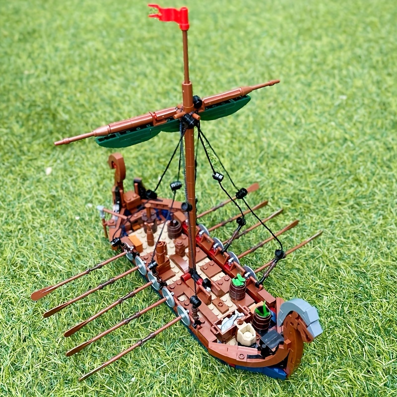 MOC 中世バイキング船 463 個オーシャンアドベンチャー - Kids Education Allowance のレビューと価格