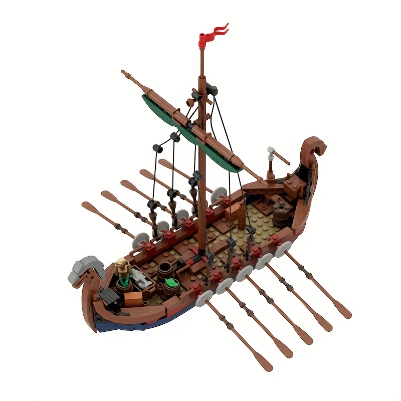 MOC 中世バイキング船 463 個オーシャンアドベンチャー - Kids Education Allowance のレビューと価格