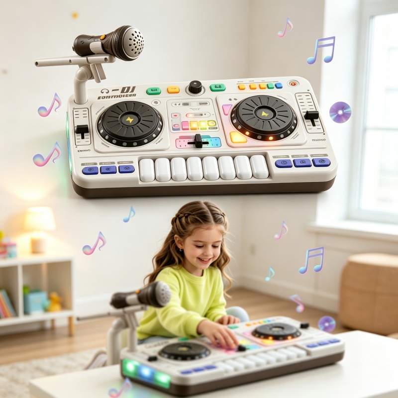 子供用シミュレーションDJミキサーコントローラーおもちゃ、電 - Kids Education Bd のレビューと価格