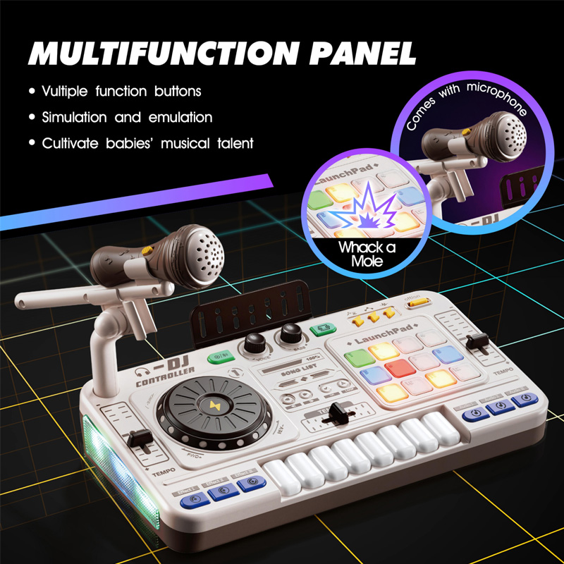 子供用シミュレーションDJミキサーコントローラーおもちゃ、電 - Kids Education Bd のレビューと価格