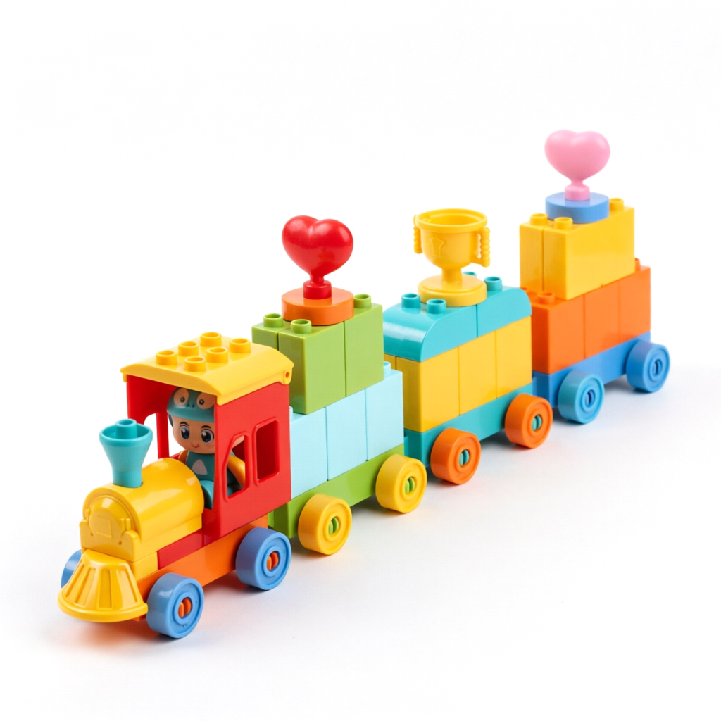大きな粒子の積み木 トレインABC学習ブロック おもちゃ 子 - Abc Kids Early Education のレビューと価格